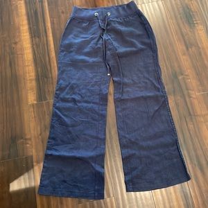 Lilly Pulitzer Navy Linen Pants